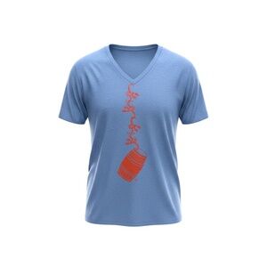 RAYGUN Light Blue Barrel of Monkeys T-shirt - Sz L